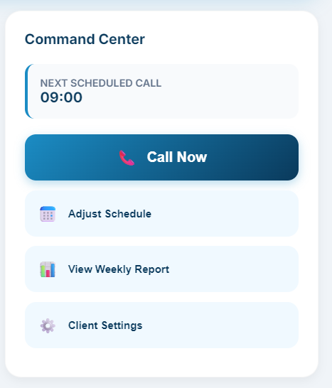 Command Center Actions
